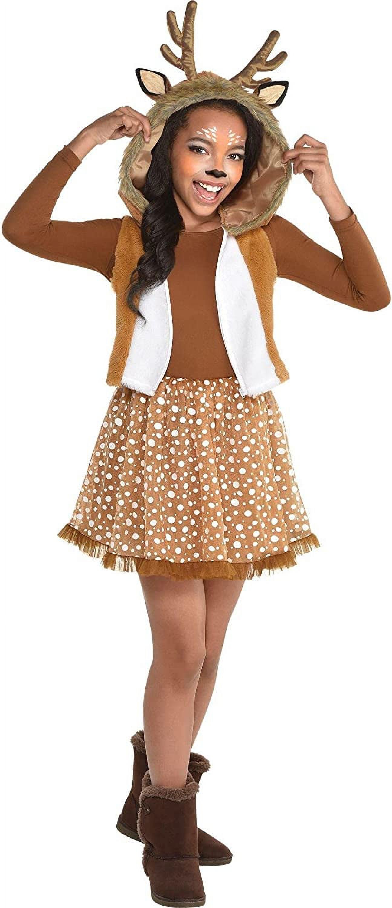 Oh Deer Girls Child Wild Animal Cute Halloween Costume-L